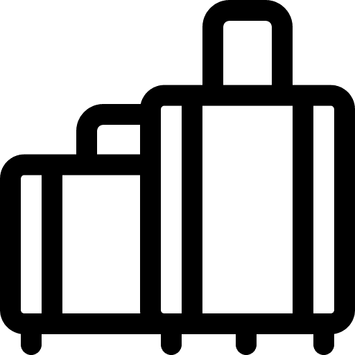 Zavazadla, hudební nástroje, sportovní výbava, atd.